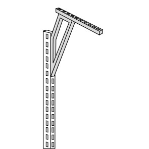 Brazo en L para sujeción de riel 323B41139