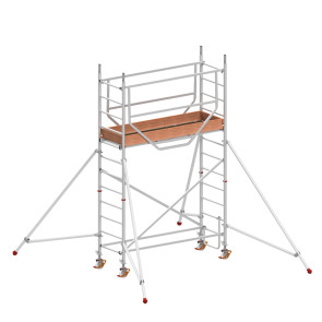 Andamio de aluminio con estabilizadores y 1 plataforma 065B49899