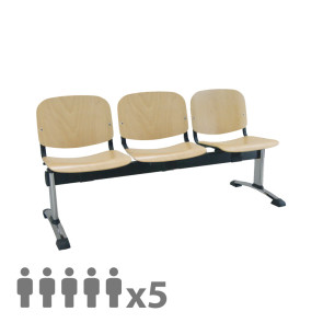 Banquetas con asiento de madera 347B45205