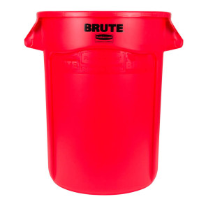 Contenedor plástico BRUTE 120 litros rojo 213B12255