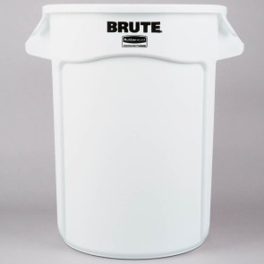 Contenedor plástico BRUTE 120 litros blanco 213B16056