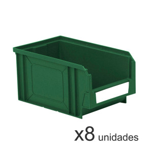 Pack de 8 cajas plásticas para almacenaje serie Openbox Key 333B48715