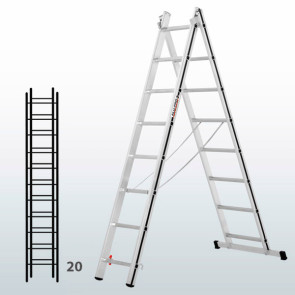 Escalera transformable de 2 tramos 065B15859