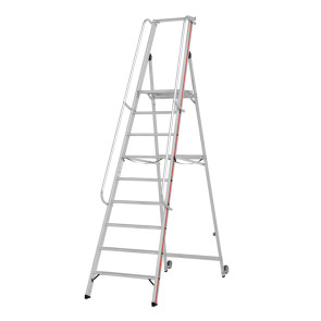 Escalera de mano con plataforma y ruedas 065B10438