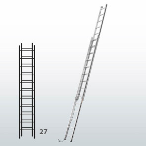 Escalera manual de dos tramos con cuerda 065B15839
