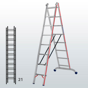 Escalera transformable de 2 tramos 065B12902