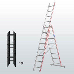 Escalera transformable de 3 tramos 065B12915