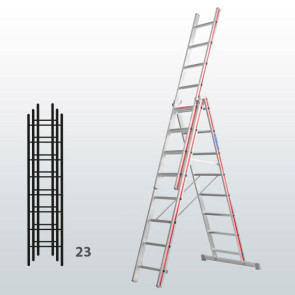 Escalera transformable de 3 tramos 065B12916