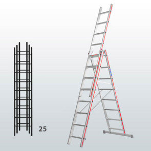 Escalera transformable de 3 tramos 065B12917