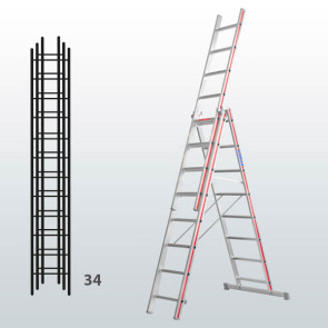 Escalera transformable de 3 tramos 065B15821