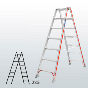 Escalera de tijera acceso por 2 lados con escalones 065B45828