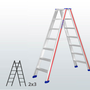 Escalera de tijera acceso por 2 lados con escalones 065B45833