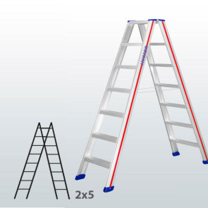 Escalera de tijera acceso por 2 lados con escalones 065B45835