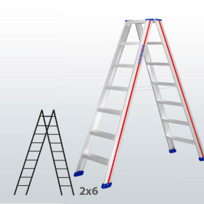 Escalera de tijera acceso por 2 lados con escalones 065B45836