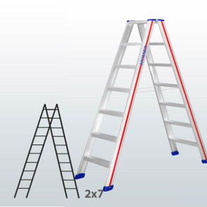 Escalera de tijera acceso por 2 lados con escalones 065B45837