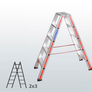 Escalera de tijera acceso por 2 lados con escalones 065B03401