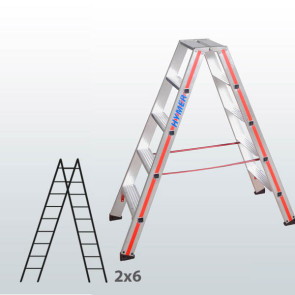 Escalera de tijera acceso por 2 lados con escalones 065B01521