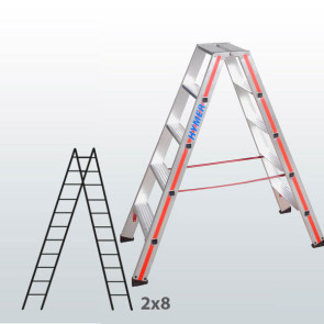 Escalera de tijera acceso por 2 lados con escalones 065B01084