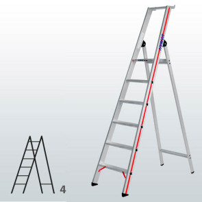Escalera manual de tijera con plataforma 065B01519