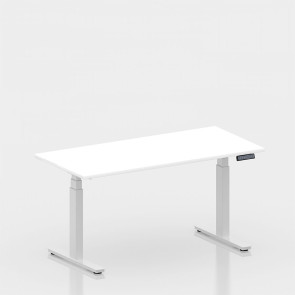 Mesa de trabajo elevable con encimera de madera 407B50426