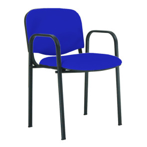 Silla para colectividades con asiento tapizado 347B45169