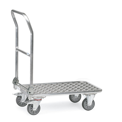 Carro con tirador plegable y plataforma de aluminio 249B50818