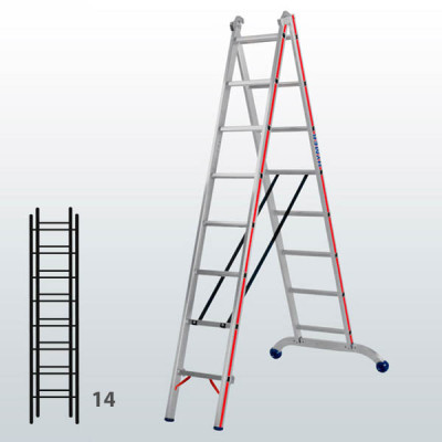 Escalera transformable de 2 tramos 065B12899