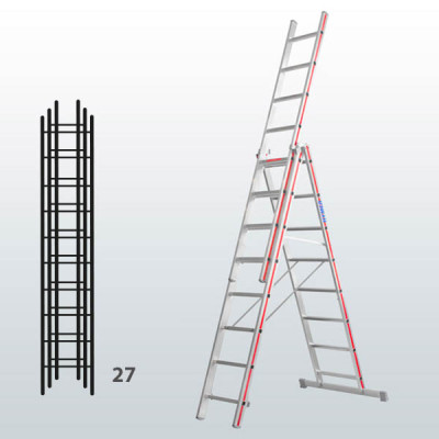 Escalera transformable de 3 tramos 065B12918