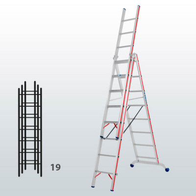 Escalera transformable de 3 tramos 065B12906