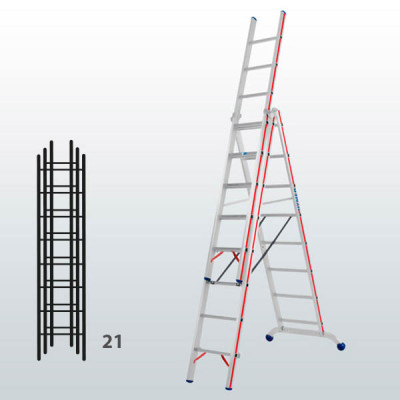 Escalera transformable de 3 tramos 065B12907