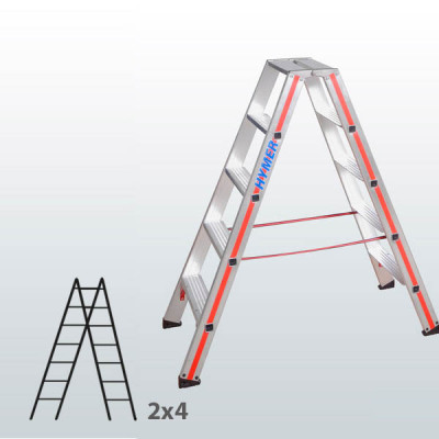 Escalera de tijera acceso por 2 lados con escalones 065B01520