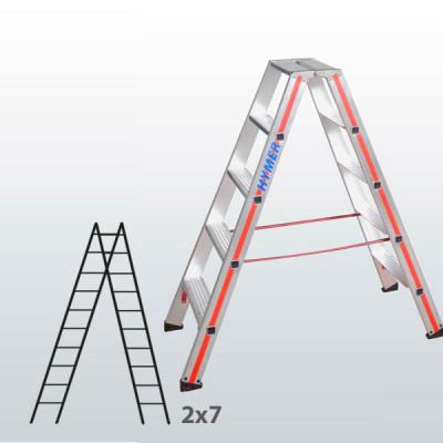 Escalera de tijera acceso por 2 lados con escalones 065B16393