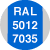 gris ral 7035 y azul ral 5012